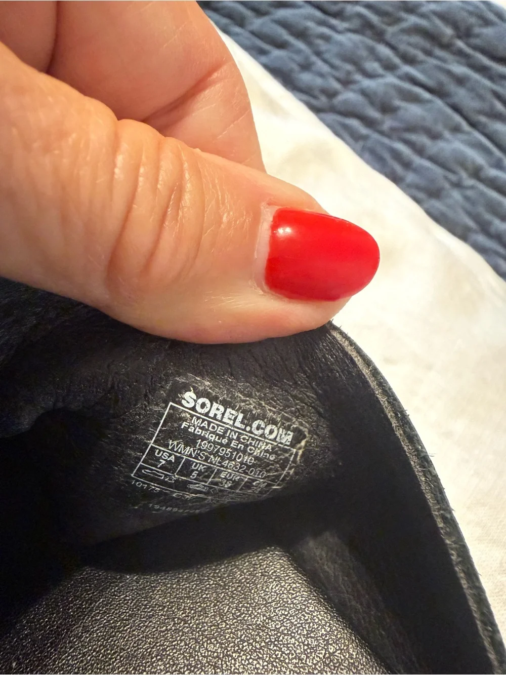Sorel Black Cross-Band Wedge Slide Sandals